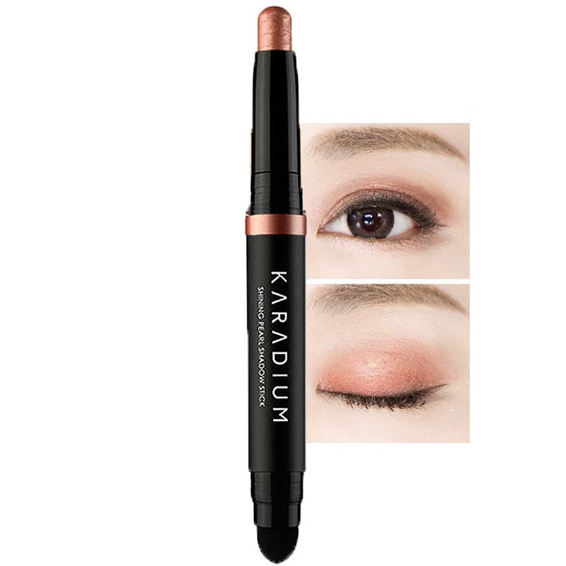 KARADIUM Shining Pearl Smudging Eye Shadow Stick, 1.4 g, #9 Rose Gold - Image 1